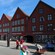 A series of gabled commercial buildings in the old city of Bryggen
